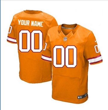 Men's Nike Tampa Bay Buccaneers Customized Elite Orange Glaze Alternate NFL Jersey