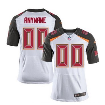 Men's Nike Tampa Bay Buccaneers Customized Elite White NFL Jersey