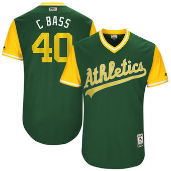 Men's Oakland Athletics Chris Bassitt C Bass Majestic Green 2017 Players Weekend Authentic Jersey Men's Oakland Athletics Chris Bassitt C Bass Majestic Green 2017 Players Weekend Authentic Jersey