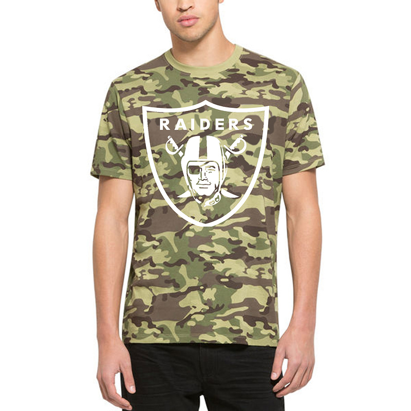 Men's Oakland Raiders   '47 Camo Alpha T-Shirt
