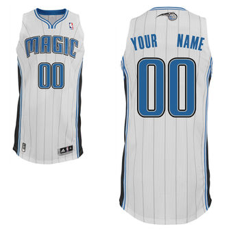 Men's Orlando Magic White Custom Authentic Jersey