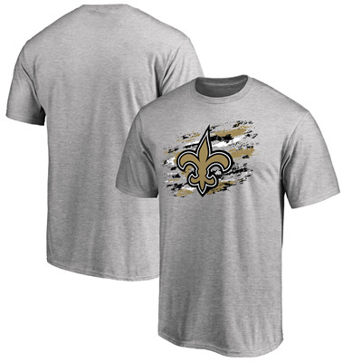 Men's Orleans Saints   NFL Pro Line Heathered Gray True Color T-Shirt