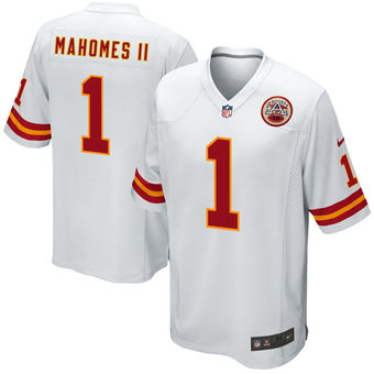 Men's Patrick Mahomes II Kansas City Chiefs Nike 2017 Draft Pick Game Jersey - White