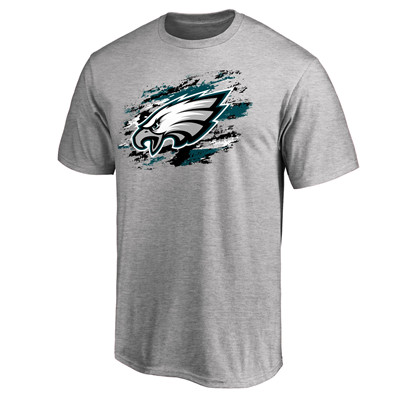 Men's Philadelphia Eagles NFL Pro Line Heathered Gray True Color T-Shirt