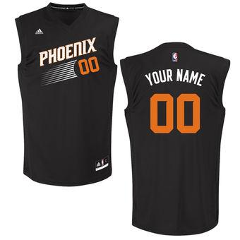 Men's Phoenix Suns adidas Black Custom Chase Jersey