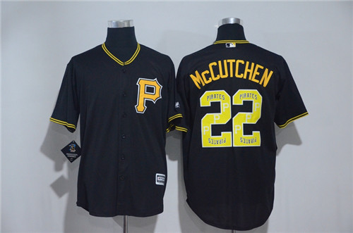 Men's Pittsburgh Pirates #22 Andrew McCutchen Majestic Black?2017 Color Printing Cool Base Jersey Men's Pittsburgh Pirates #22 Andrew McCutchen Majestic Black?2017 Color Printing Cool Base Jersey