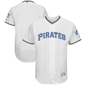 Men's Pittsburgh Pirates Majestic White Father's Day FlexBase Team Jersey Men's Pittsburgh Pirates Majestic White Father's Day FlexBase Team Jersey