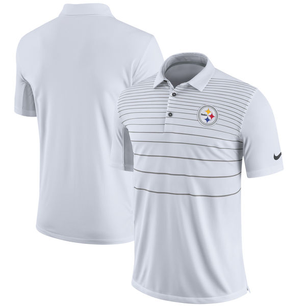 Men's Pittsburgh Steelers Nike White Early Season Polo Men's Pittsburgh Steelers Nike White Early Season Polo