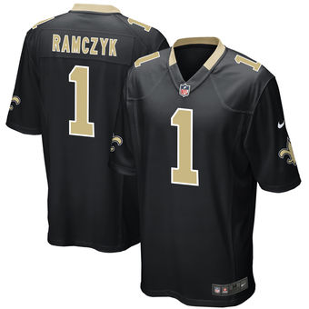 Men's Ryan Ramczyk New Orleans Saints Nike 2017 Draft Pick Game Jersey - Black