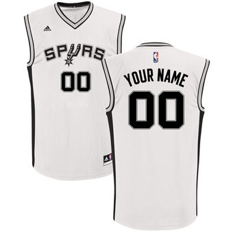 Men's San Antonio Spurs adidas White Custom Home Replica Jersey Men's San Antonio Spurs adidas White Custom Home Replica Jersey