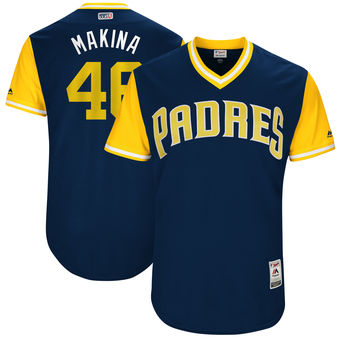 Men's San Diego Padres Jhoulys Chacin Makina Majestic Navy 2017 Players Weekend Authentic Jersey Men's San Diego Padres Jhoulys Chacin Makina Majestic Navy 2017 Players Weekend Authentic Jersey
