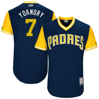 Men's San Diego Padres Manuel Margot Yoandry Majestic Navy 2017 Players Weekend Authentic Jersey Men's San Diego Padres Manuel Margot Yoandry Majestic Navy 2017 Players Weekend Authentic Jersey
