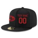 Men's San Francisco 49ers Black Custom On-Field 59FIFTY Structured Hat