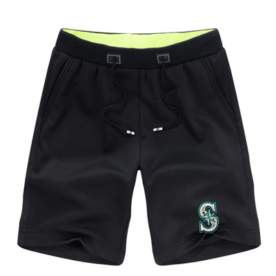 Men's Seattle Mariners Team Logo Black Baseball Shorts Men's Seattle Mariners Team Logo Black Baseball Shorts