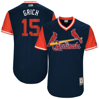 Men's St. Louis Cardinals Randal Grichuk Grich Majestic Navy 2017 Players Weekend Authentic Jersey Men's St. Louis Cardinals Randal Grichuk Grich Majestic Navy 2017 Players Weekend Authentic Jersey