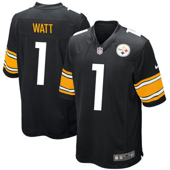 Men's T.J. Watt Pittsburgh Steelers Nike 2017 Draft Pick Game Jersey - Black