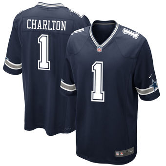 Men's Taco Charlton Dallas Cowboys Nike 2017 Draft Pick Game Jersey - Navy
