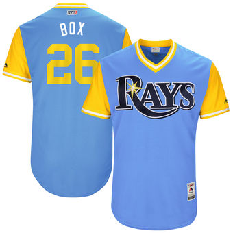Men's Tampa Bay Rays Brad Boxberger Box Majestic Light Blue 2017 Players Weekend Authentic Jersey Men's Tampa Bay Rays Brad Boxberger Box Majestic Light Blue 2017 Players Weekend Authentic Jersey