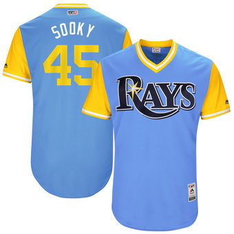 Men's Tampa Bay Rays Jesus Sucre Sooky Majestic Light Blue 2017 Players Weekend Authentic Jersey Men's Tampa Bay Rays Jesus Sucre Sooky Majestic Light Blue 2017 Players Weekend Authentic Jersey