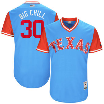 Men's Texas Rangers Nomar Mazara Big Chill Majestic Light Blue 2017 Players Weekend Authentic Jersey Men's Texas Rangers Nomar Mazara Big Chill Majestic Light Blue 2017 Players Weekend Authentic Jersey