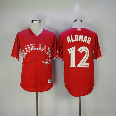 Men's Toronto Blue Jays  Roberto Alomar Majestic Scarlet  Fashion Canada Day Cool Base Authentic Team Jersey