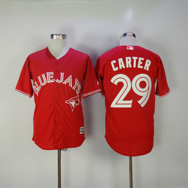 Men's Toronto Blue Jays Joe Carter Majestic Scarlet Fashion Canada Day Cool Base Authentic Team Jersey Men's Toronto Blue Jays Joe Carter Majestic Scarlet Fashion Canada Day Cool Base Authentic Team Jersey