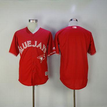 Men's Toronto Blue Jays Majestic Scarlet  Fashion Canada Day Cool Base Authentic Team Jersey