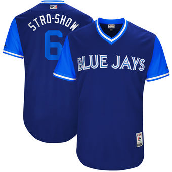 Men's Toronto Blue Jays Marcus Stroman Stro-Show Majestic Royal 2017 Players Weekend Authentic Jersey Men's Toronto Blue Jays Marcus Stroman Stro-Show Majestic Royal 2017 Players Weekend Authentic Jersey