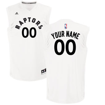Men's Toronto Raptors adidas White Custom Chase Jersey