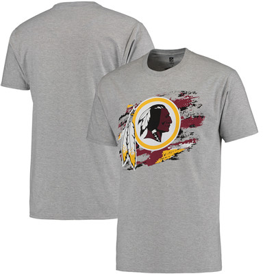 Men's Washington Redskins NFL Pro Line Heathered Gray True Color T-Shirt