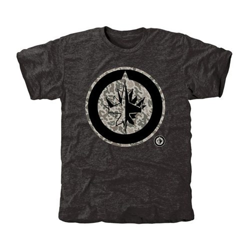 Men's Winnipeg Jets Black Rink Warrior T-Shirt Men's Winnipeg Jets Black Rink Warrior T-Shirt