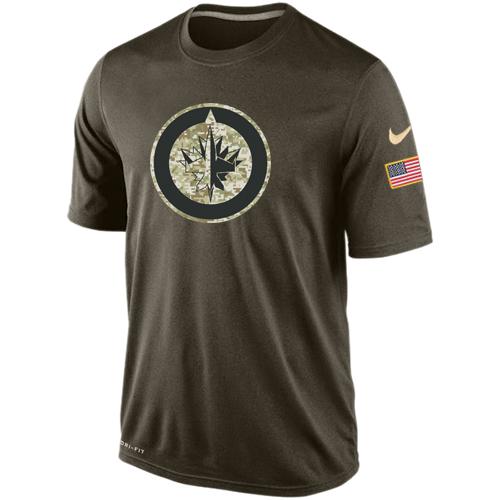 Men's Winnipeg Jets Salute To Service Nike Dri-FIT T-Shirt Men's Winnipeg Jets Salute To Service Nike Dri-FIT T-Shirt