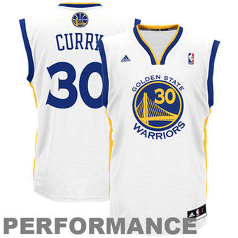 Men's adidas Golden State Warriors Stephen Curry White Home Replica Jersey