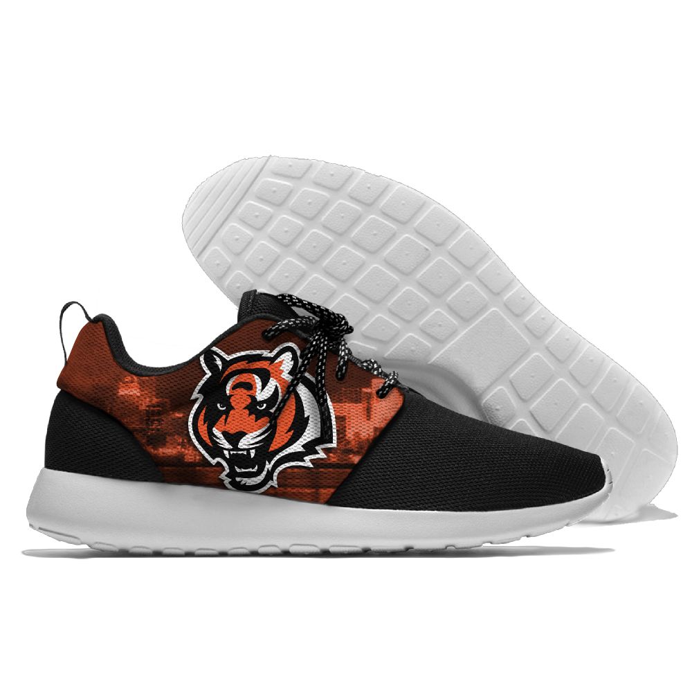 Men and women NFL Cincinnati Bengals Roshe style Lightweight Running shoes (3) Men and women NFL Cincinnati Bengals Roshe style Lightweight Running shoes (3)