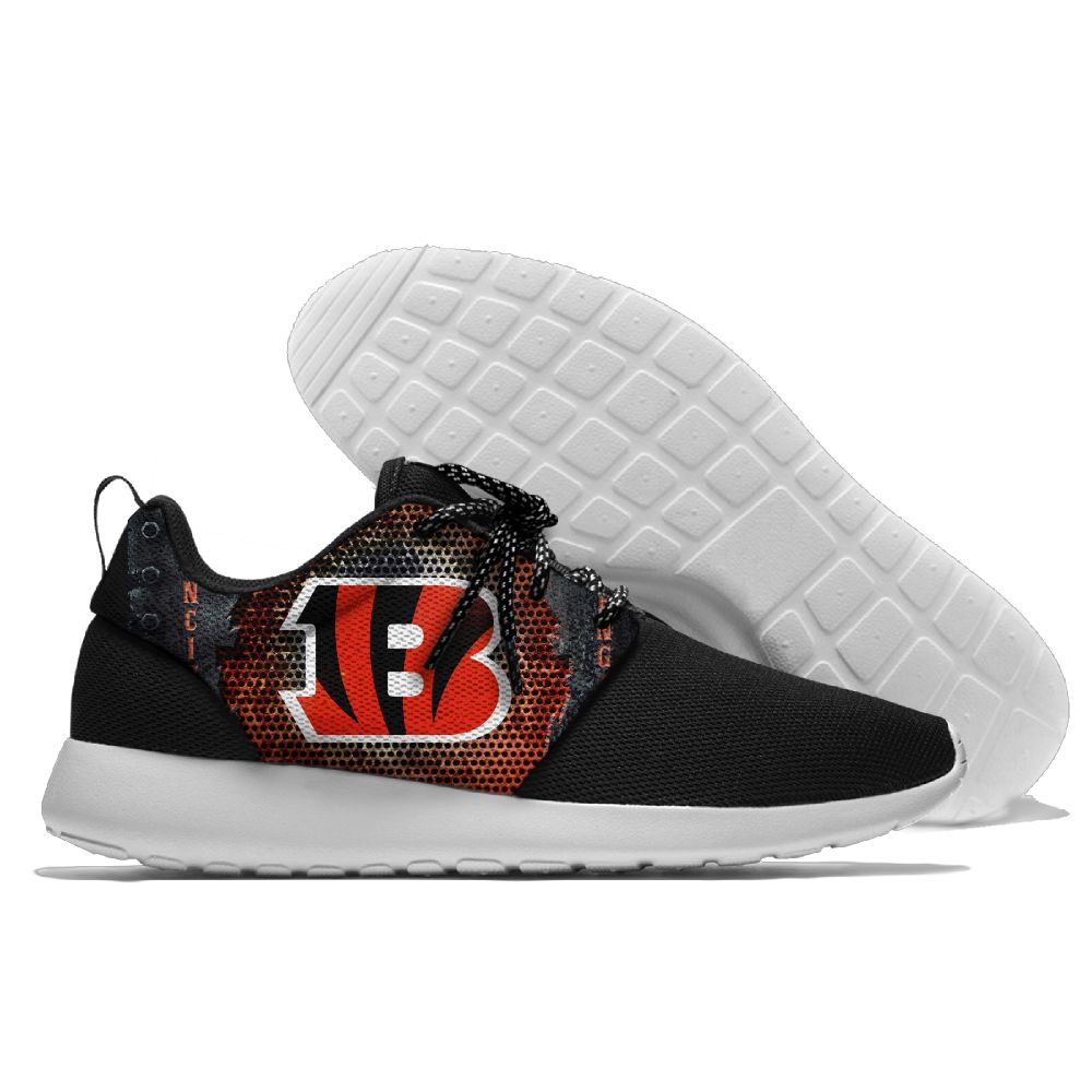 Men and women NFL Cincinnati Bengals Roshe style Lightweight Running shoes (5) Men and women NFL Cincinnati Bengals Roshe style Lightweight Running shoes (5)