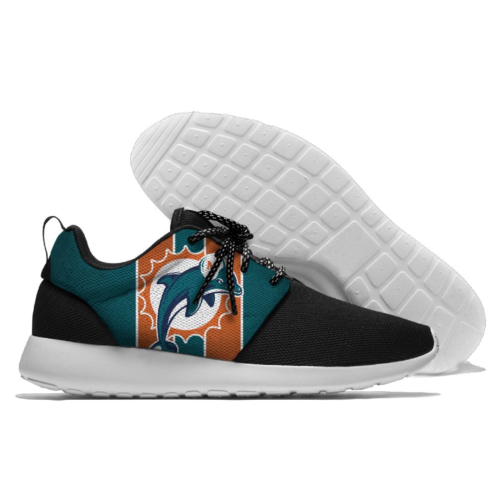 Men and women NFL Miami Dolphins Roshe style Lightweight Running shoes (4) Men and women NFL Miami Dolphins Roshe style Lightweight Running shoes (4)
