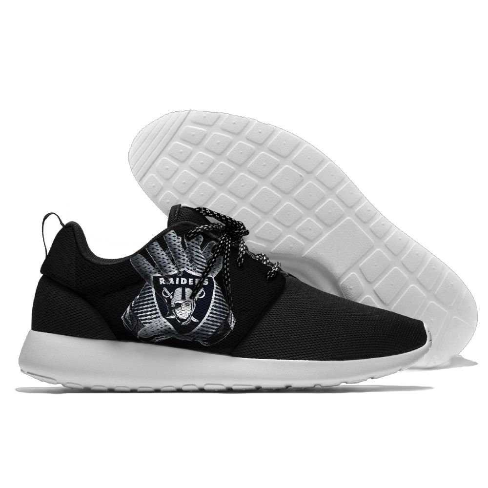 Men and women NFL Oakland Raiders Roshe style Lightweight Running shoes (3) Men and women NFL Oakland Raiders Roshe style Lightweight Running shoes (3)