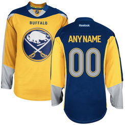 Mens Buffalo Sabres Reebok Gold EDGE Authentic Custom Alternate Jersey