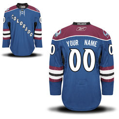 Mens Colorado Avalanche Reebok Steel Blue EDGE Authentic Custom Alternate Jersey