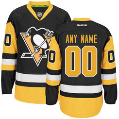 Mens Pittsburgh Penguins Reebok EDGE Authentic Custom Alternate Jersey