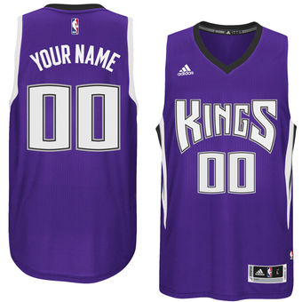 Mens Sacramento Kings adidas Purple Custom Swingman Road Jersey