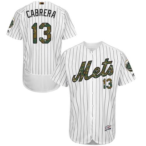 Mets #13 Asdrubal Cabrera White(Blue Strip) Flexbase Authentic Collection 2016 Memorial Day Stitched MLB Jersey Mets #13 Asdrubal Cabrera White(Blue Strip) Flexbase Authentic Collection 2016 Memorial Day Stitched MLB Jersey