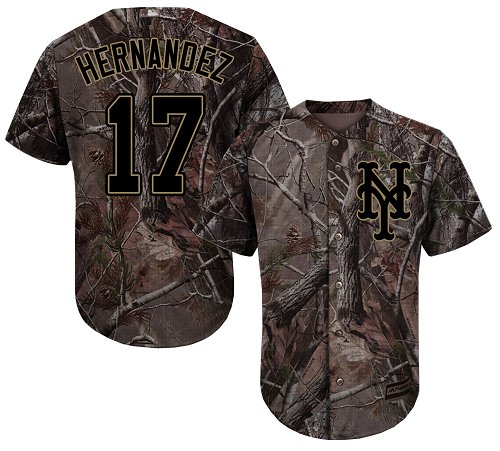 Mets #17 Keith Hernandez Camo Realtree Collection Cool Base Stitched Baseball Jersey