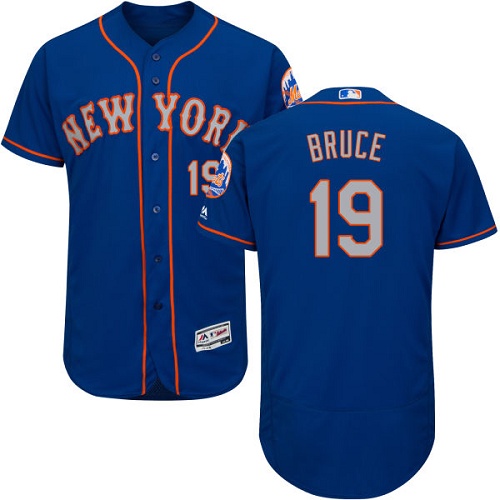 Mets #19 Jay Bruce Blue(Grey NO.) Flexbase Authentic Collection Stitched MLB Jersey Mets #19 Jay Bruce Blue(Grey NO.) Flexbase Authentic Collection Stitched MLB Jersey