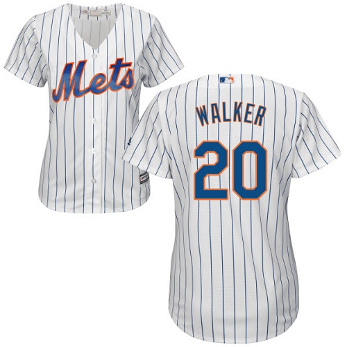 Mets #20 Neil Walker White(Blue Strip) Home Women's Stitched MLB Jersey Mets #20 Neil Walker White(Blue Strip) Home Women's Stitched MLB Jersey