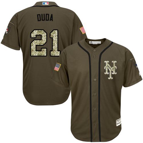 Mets #21 Lucas Duda Green Salute to Service Stitched Youth MLB Jersey Mets #21 Lucas Duda Green Salute to Service Stitched Youth MLB Jersey