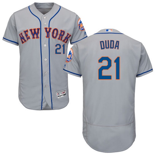 Mets #21 Lucas Duda Grey Flexbase Authentic Collection Stitched MLB Jersey Mets #21 Lucas Duda Grey Flexbase Authentic Collection Stitched MLB Jersey