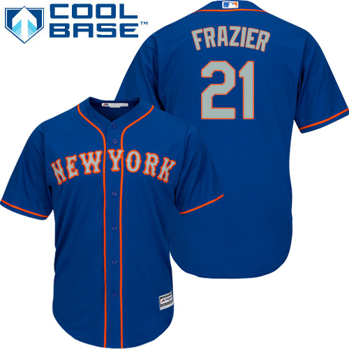 Mets #21 Todd Frazier Blue(Grey NO.) Cool Base Stitched Youth MLB Jersey Mets #21 Todd Frazier Blue(Grey NO.) Cool Base Stitched Youth MLB Jersey