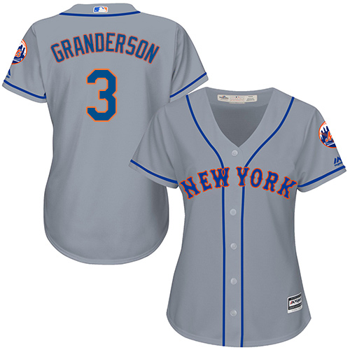 Mets #3 Curtis Granderson Grey Road Women's Stitched MLB Jersey Mets #3 Curtis Granderson Grey Road Women's Stitched MLB Jersey