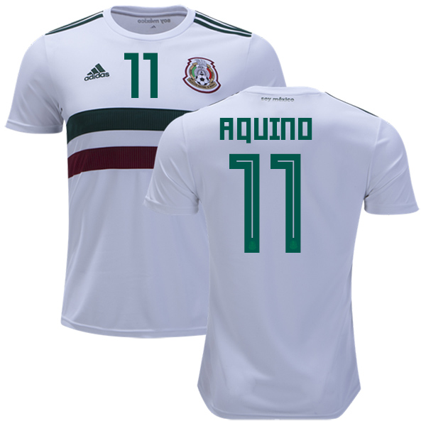 Mexico #11 Aquino Away Soccer Country Jersey Mexico #11 Aquino Away Soccer Country Jersey